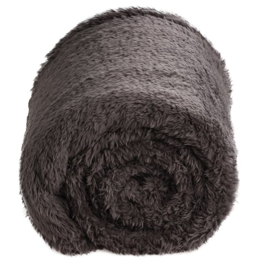 DoubleDry Teddy fleece deken ultrazacht 130x170 antraciet - Image 2