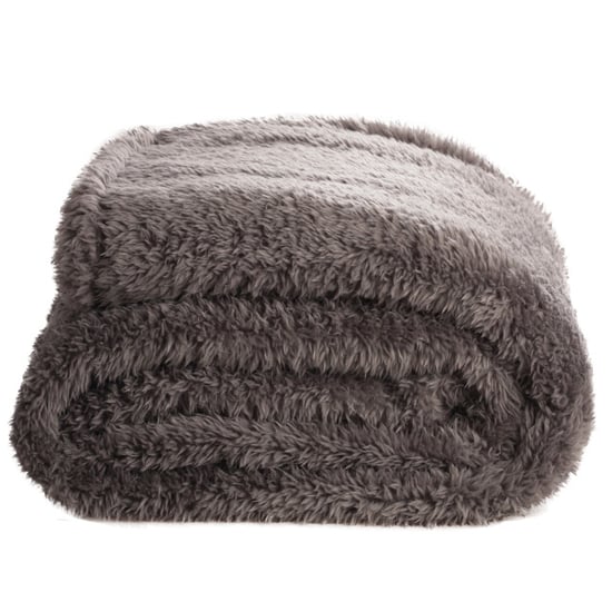 DoubleDry Teddy fleece deken ultrazacht 130x170 antraciet - Image 3