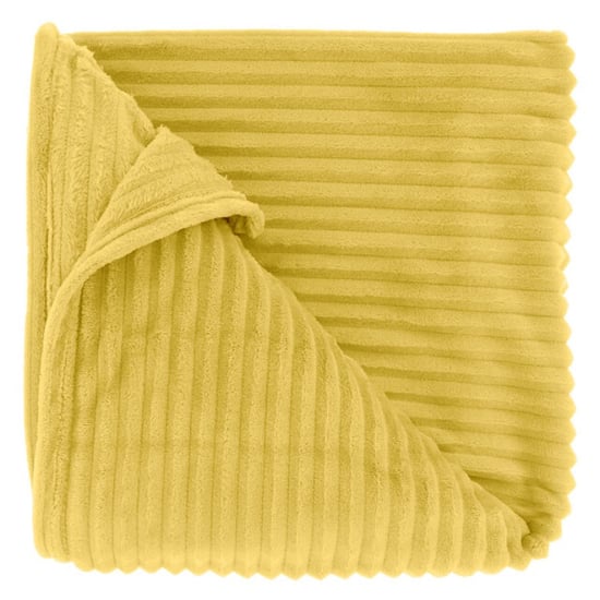 Unique Living plaid dez lemon yellow -150x200cm - Image 1