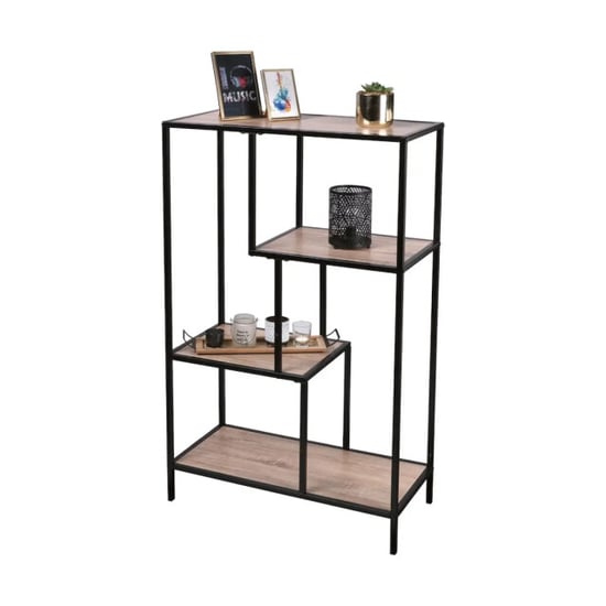 WDMT Smalle bibliotheekkast met 4 houten planken - Image 2