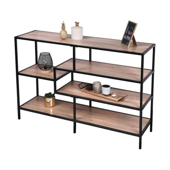 WDMT Bibliotheekkast met 5 houten planken - Image 1