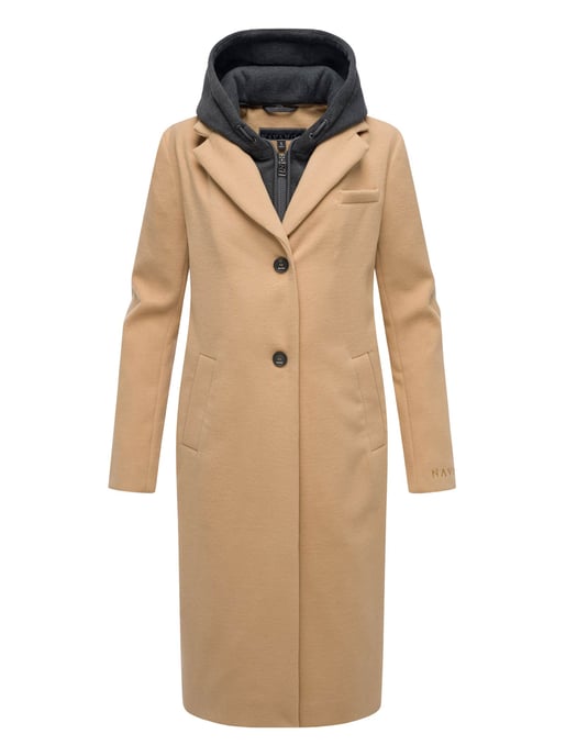 Navahoo Kekstraum dames overgangsmantel met uitneembare hoodie-inzet - Image 2