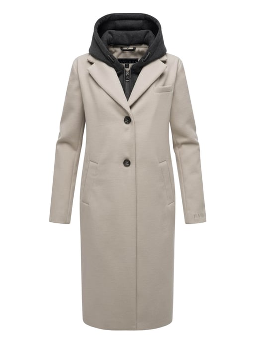Navahoo Kekstraum dames overgangsmantel met uitneembare hoodie-inzet - Image 2