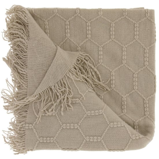 Unique Living plaid fee 127x152cm latte - Image 1
