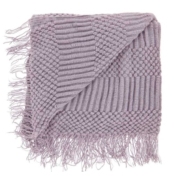 Unique Living plaid palma lila -130x160cm - Image 1