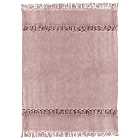 Unique Living plaid saba 130x180cm old pink - Image 1
