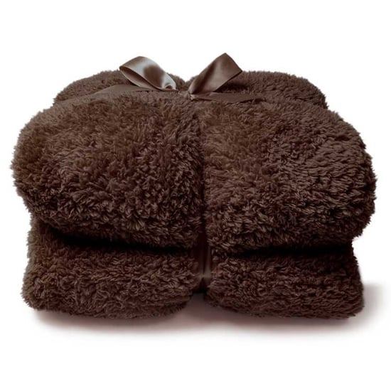 Unique Living plaid teddy 150x200cm brown - Image 1