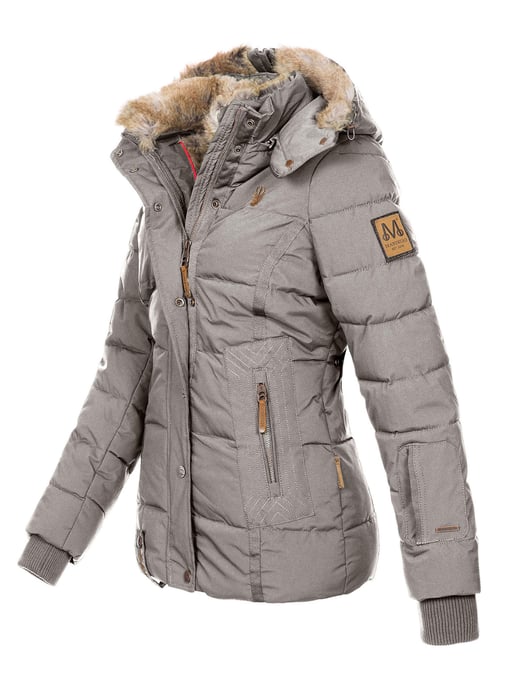 Marikoo women’s winter jacket Nekoo with faux fur hood & teddy lining - Image 2