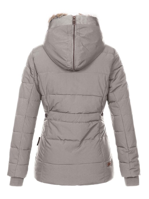Marikoo women’s winter jacket Nekoo with faux fur hood & teddy lining - Image 3