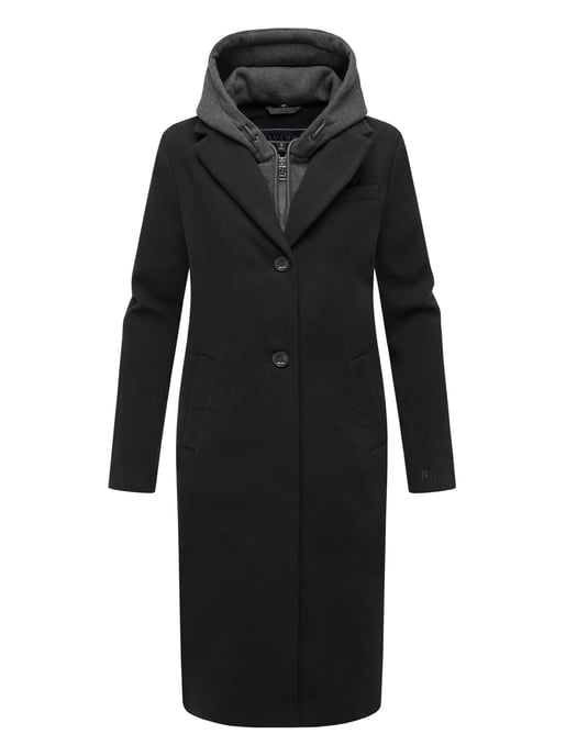 Navahoo Kekstraum dames overgangsmantel met uitneembare hoodie-inzet - Image 2
