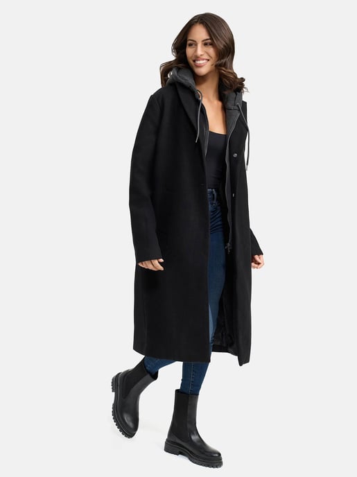 Navahoo Kekstraum dames overgangsmantel met uitneembare hoodie-inzet - Image 6