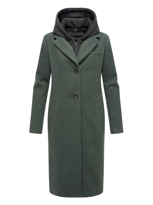 Navahoo Kekstraum dames overgangsmantel met uitneembare hoodie-inzet - Image 2