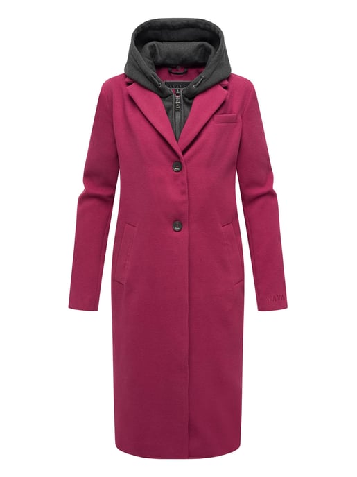 Navahoo Kekstraum dames overgangsmantel met uitneembare hoodie-inzet - Image 2