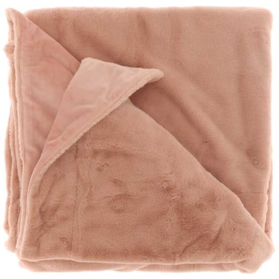 Unique Living | plaid klaas 150x200cm old pink - Image 1