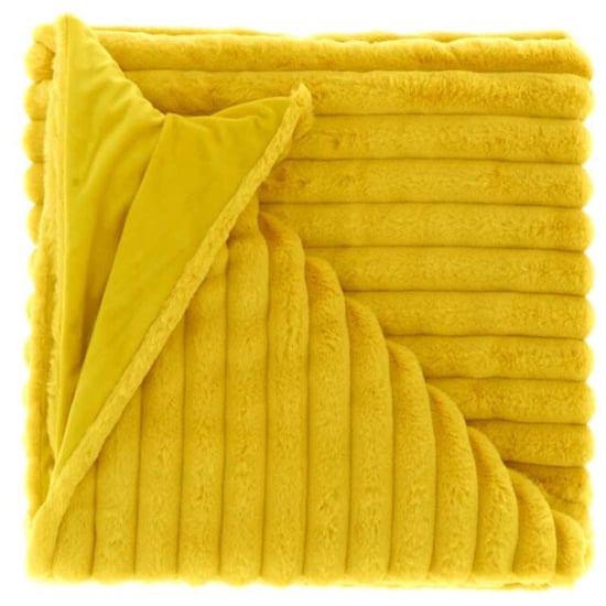 Unique Living | plaid peppe 150x200cm bamboo yellow - Image 1