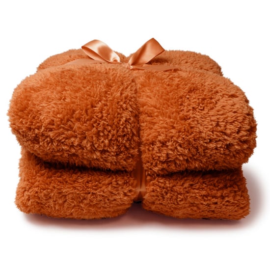 Unique Living plaid teddy 150x200cm orange flame - Image 1