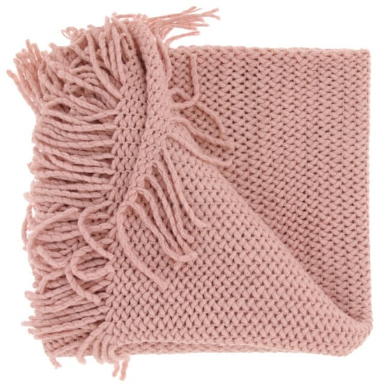 Unique Living plaid kos 127x152cm old pink - Image 1