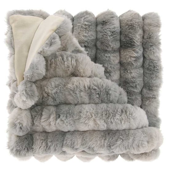 Unique Living plaid kylian 130x160cm chateau grey - Image 1