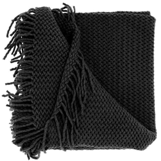 Unique Living plaid kos black 127x152cm - Image 1