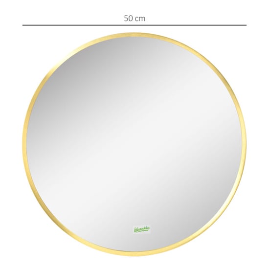 4goodz Ronde spiegel 50 cm met aluminium frame - - Image 2