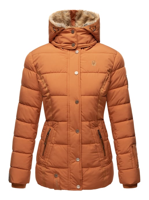 Marikoo women’s winter jacket Nekoo with faux fur hood & teddy lining - Image 2