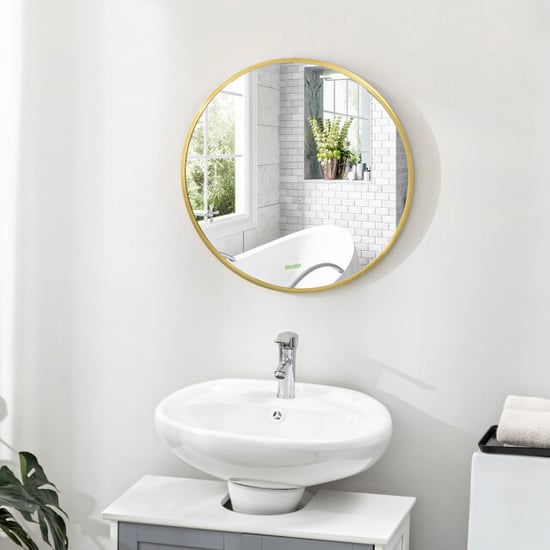 4goodz Ronde spiegel 50 cm met aluminium frame - - Image 4