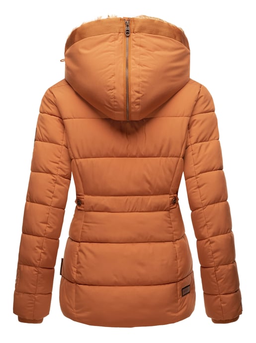 Marikoo women’s winter jacket Nekoo with faux fur hood & teddy lining - Image 4