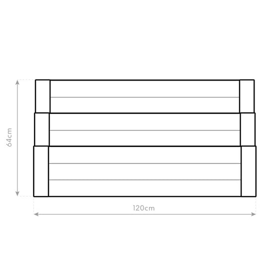 Westmann Plantenbak wmth120 bloembak moestuin 120x99x52 cm - Image 6