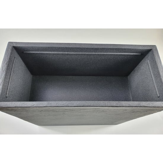 4gardenz ® stone rechthoekige plantenbak voor buiten 60x60x26cm - Image 5