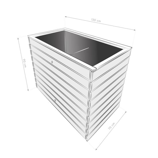 Westmann Houten verhoogde plantenbak moestuin asket l 130x70x90cm - Image 5