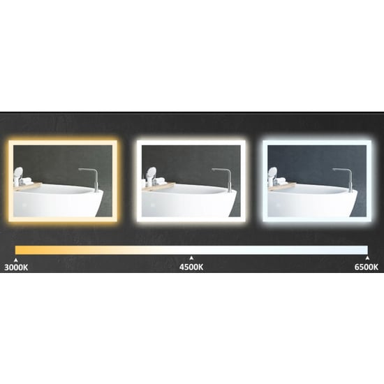 4goodz Badkamerspiegel 80x60 cm led met 3x vergroting anti-fog - Image 2