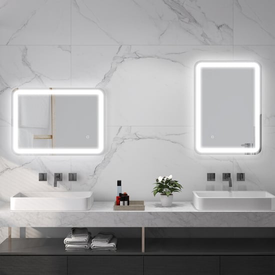 4goodz Badkamerspiegel 50x70 cm led met touchbediening 3 lichtniveaus - Image 3