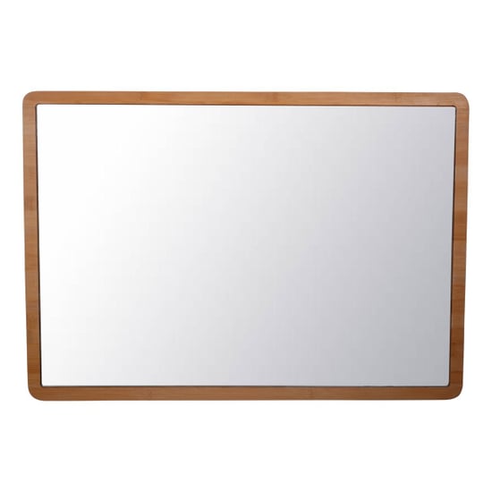 4goodz Bamboe spiegel rechthoekig met led verlichting 47x66 cm - - Image 3