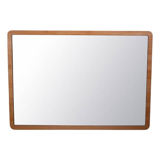 4goodz Bamboe spiegel rechthoekig met led verlichting 47x66 cm - - Image 5