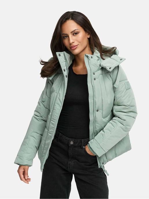 Navahoo women’s quilted jacket Zauberlicht with fleece lining & hood - Image 6