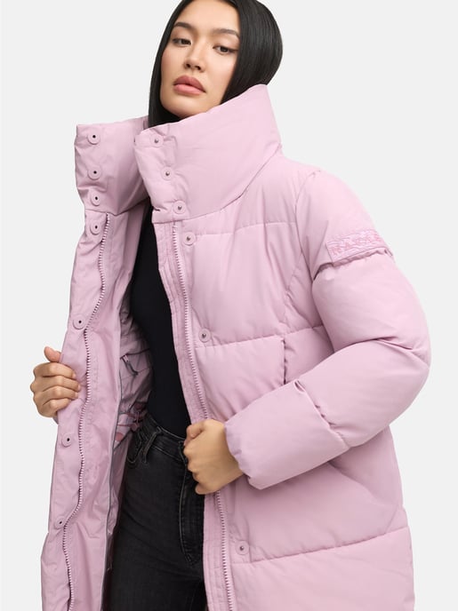 Marikoo women’s quilted jacket Yukanii with hood & zip pockets - Image 2