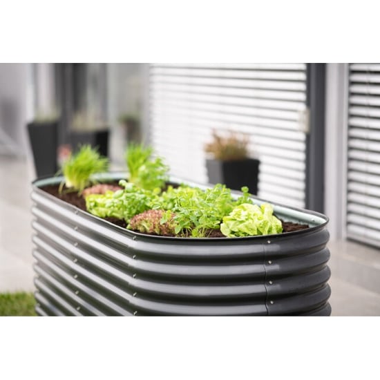 Westmann Metalen plantenbak ispb170h-a bloembak tuin hochbeed 240x80x82 cm - Image 4