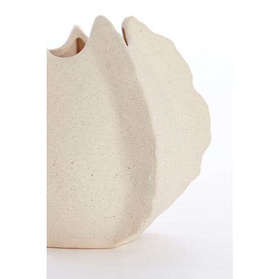 Light & Living vaas deco 26,5x26x23 cm kelapa keramiek crème - Image 2