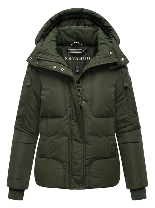 Navahoo women’s quilted jacket Zauberlicht with fleece lining & hood - Image 1