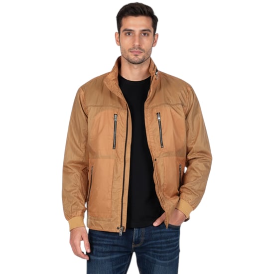 Toplook Mens Showerproof Jacket Relax Fit Lightweight Hooded Windbreaker Coat - Image 1