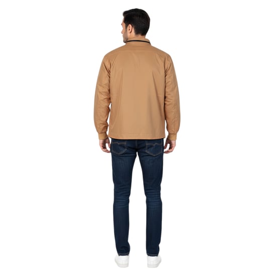 Toplook Mens Showerproof Jacket Relax Fit Lightweight Hooded Windbreaker Coat - Image 2