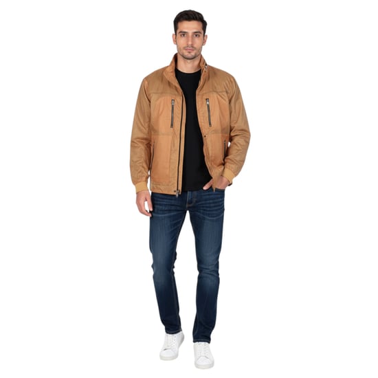 Toplook Mens Showerproof Jacket Relax Fit Lightweight Hooded Windbreaker Coat - Image 3
