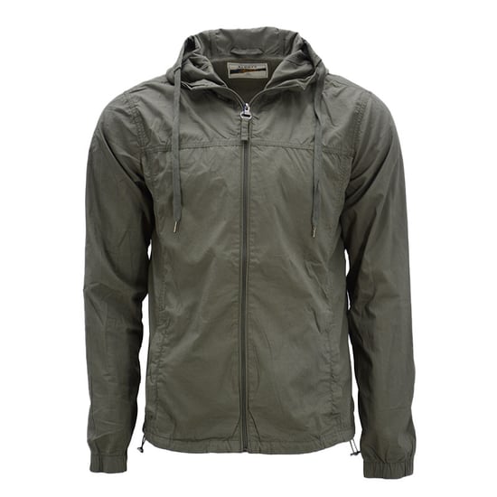 Mens Showerproof Jacket Regular Fit Lightweight Hooded Travel Windbreaker Coat - Image 1