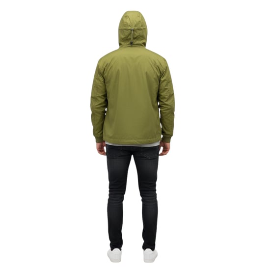 Toplook Mens Showerproof Jacket Relax Fit Lightweight Hooded Windbreaker Coat - Image 2