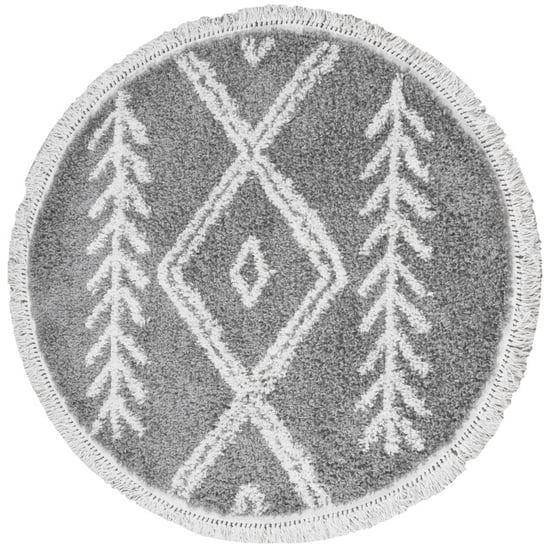 Home67 Vloerkleed rabat grey rond ø120 cm - Image 1