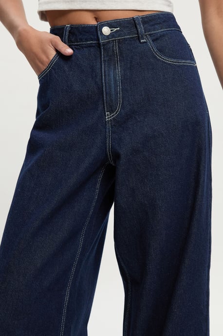 Mid Waist Loose Fit Skater Jean - Image 4