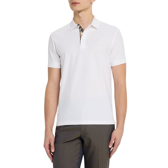 Burberry Eddie Ekd Vit Pikétröja - Image 2