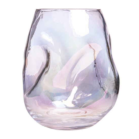 QUVIO Vaas ingedeukt maat s glas parelmoer - Image 3