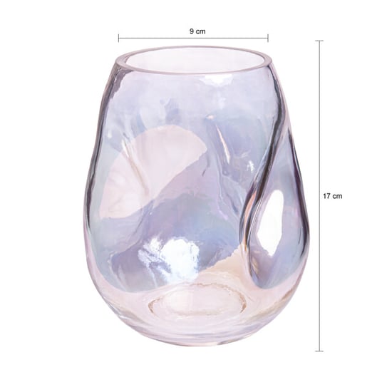 QUVIO Vaas ingedeukt maat s glas parelmoer - Image 4