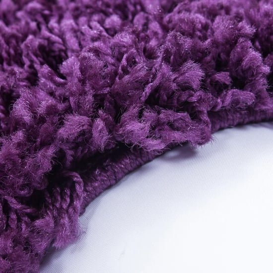 Muratap Basic shaggy vloerkleed paars hoogpolig- 240x340 cm - Image 4